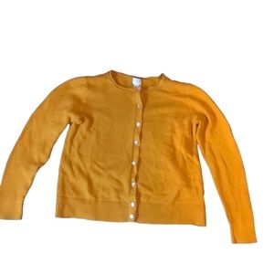 Yellow cardigan
